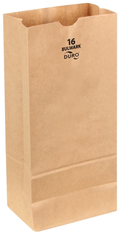 Duro Bag 71016 Heavy-duty Sos Bag, Virgin Paper, Kraft, 16 Lbs, Pack Of 400