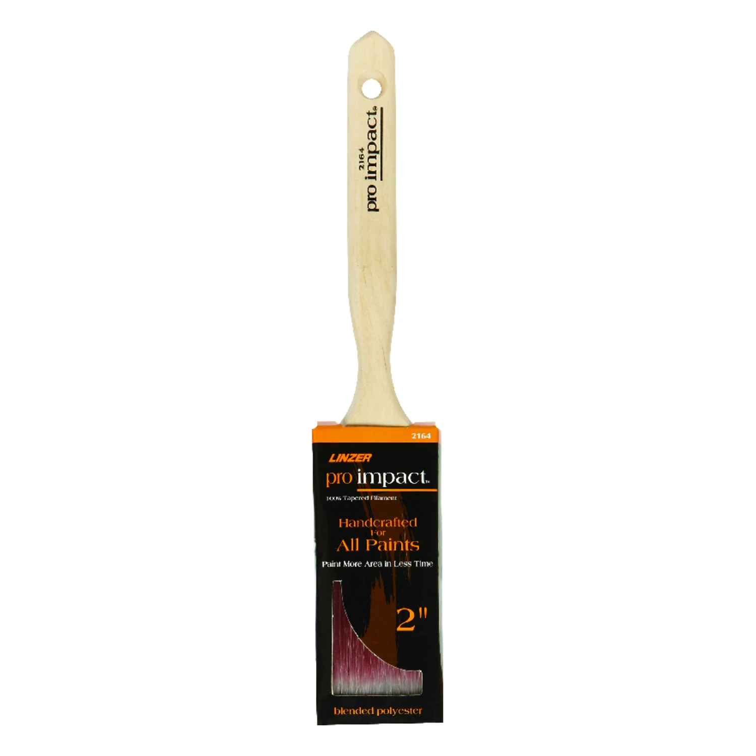 Pro Impact 2 In. Flat Paint Brush With Polyester Blend Bristles