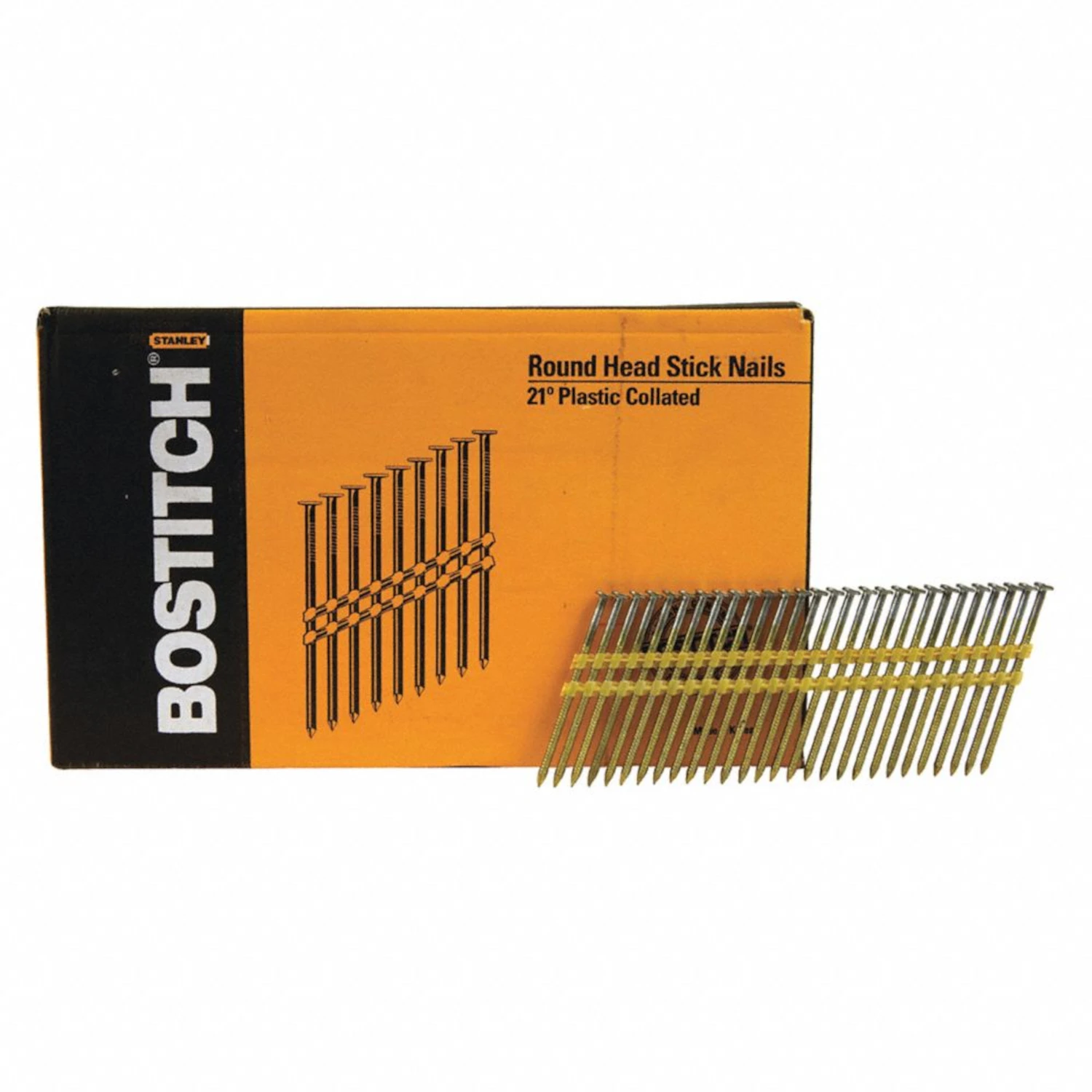 3 In. L 10 Ga. Straight Strip Hot-dip Galvanized Framing Nails 21 Deg 4,000 Pk