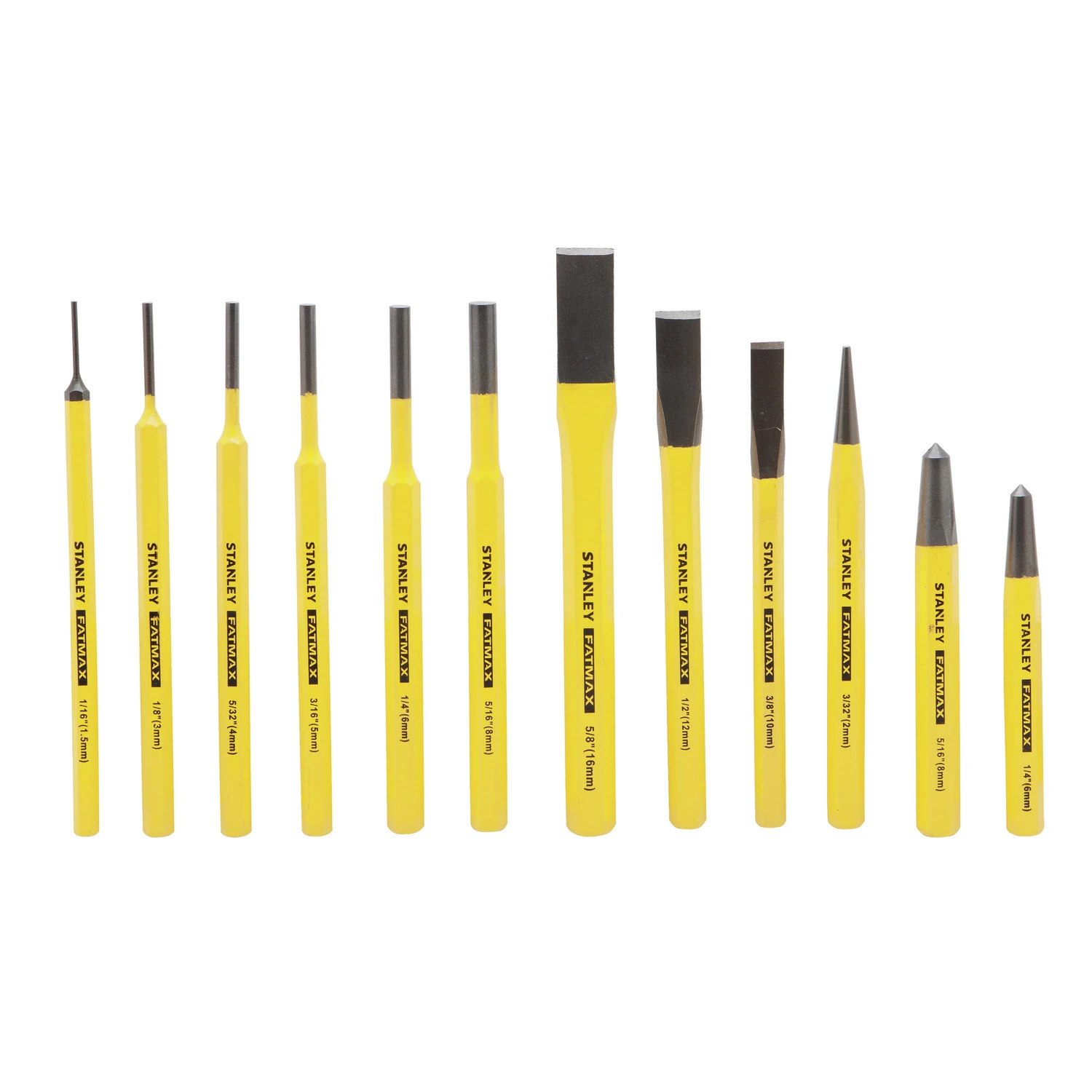 Fatmax Fmht16573 12-piece Punch And Chisel Set, Forged Steel, Powder-coated