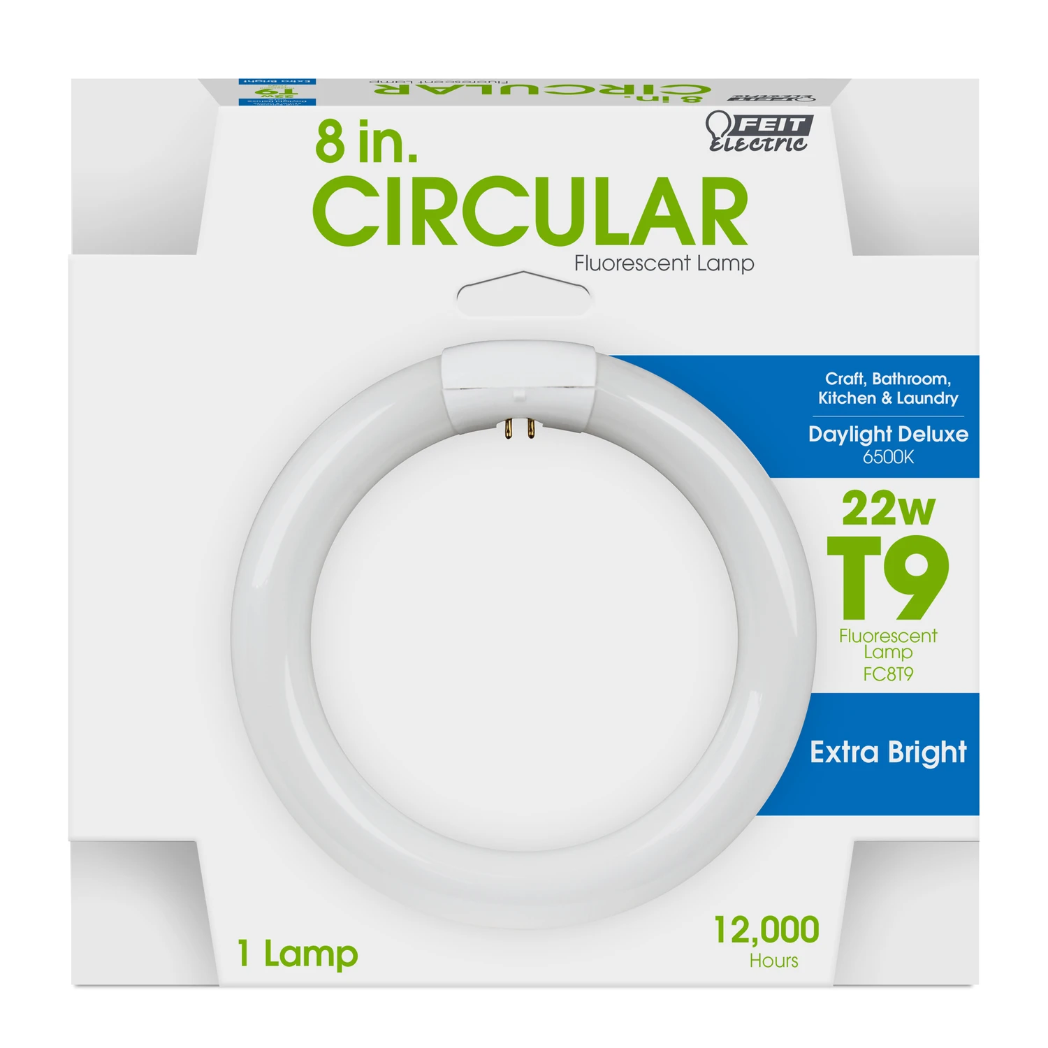 22w T9 8 In. D Circline Fluorescent Bulb Daylight 6500k 1 Pk