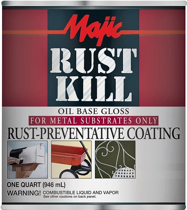 8-6002-2 Dark Brown Rust Kill Enamel, 1 Quart