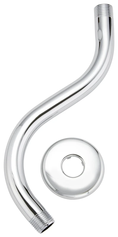 Pp825-191 S-style Shower Arm And Flange, Polished Chrome, 11-1/4 In