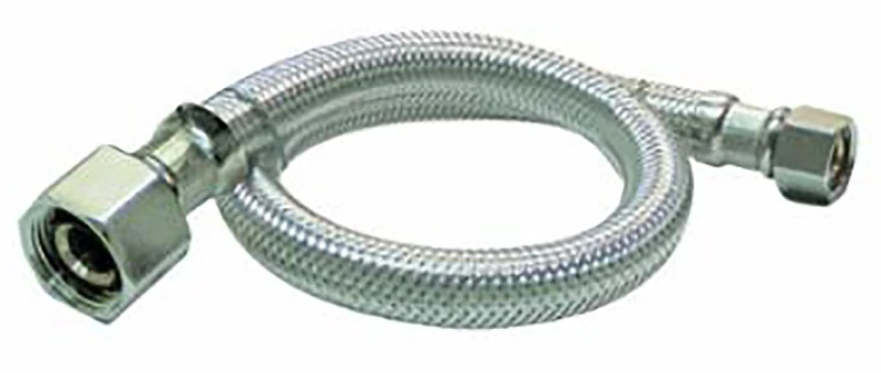 Ez Faucet Supply Tube 1/2 In. X 1/2 In. Fip 30 In. Stainless Steel