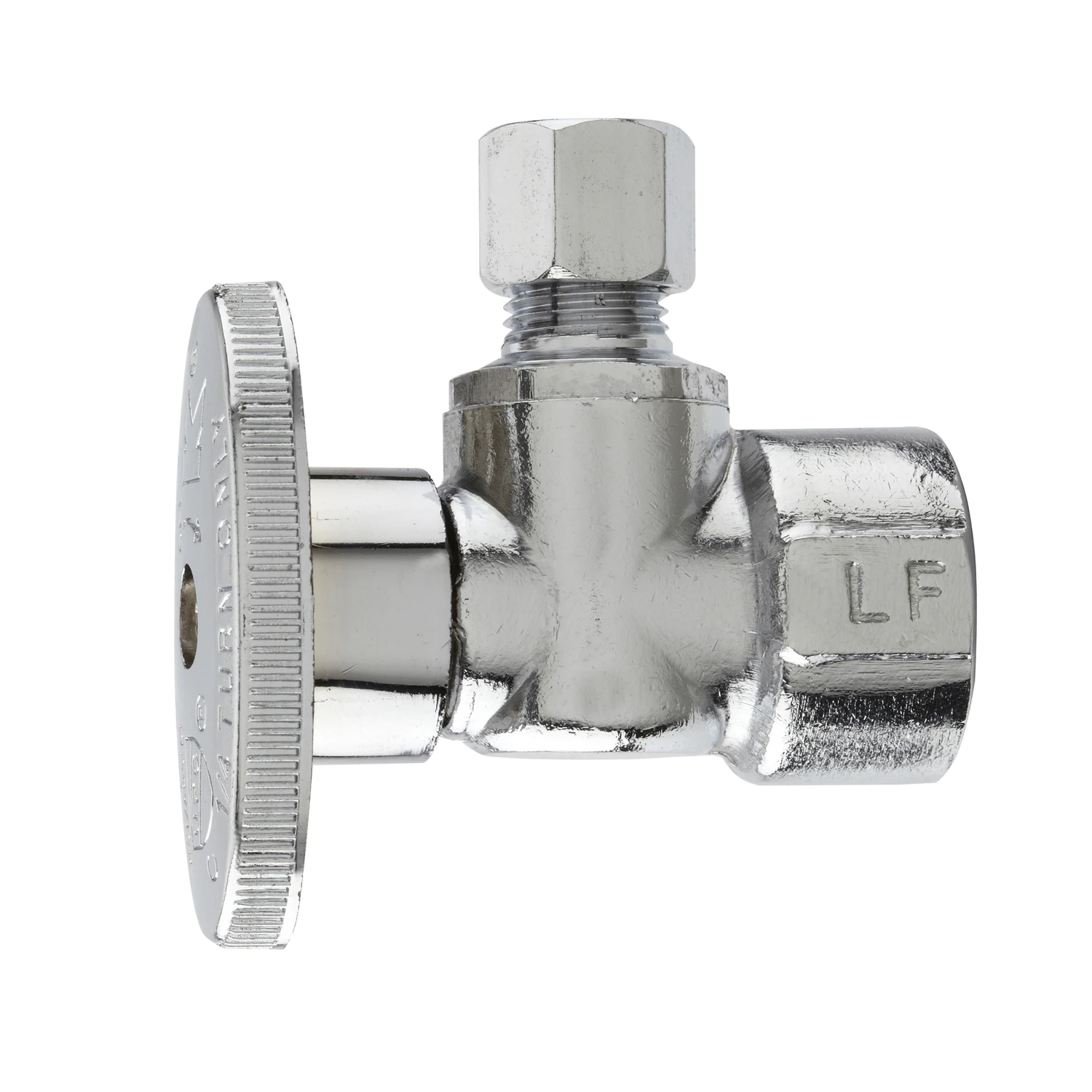 1/2 In. Fip X 1/4 In. Compression Brass Angle Valve - Lead-free