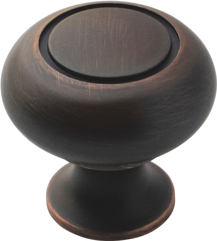 Allison Round Cabinet Knob 1-1/4 In. Dia Oil Rubbed Bronze 10 Pk