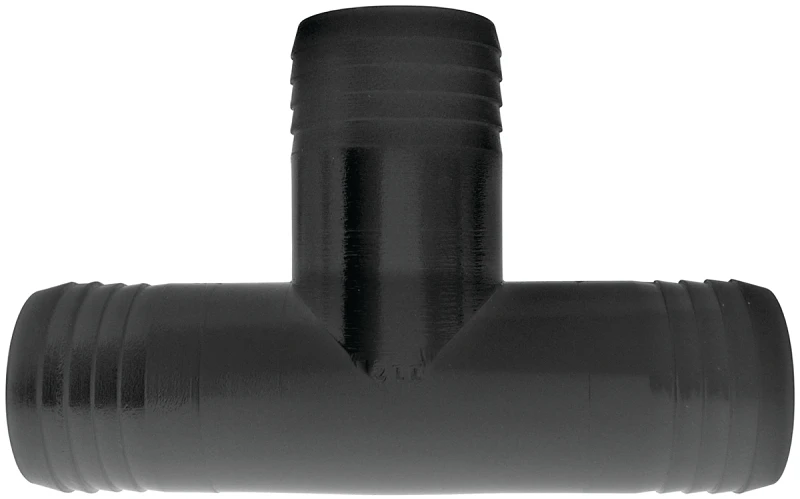 Inc. T 100 P Adapter Tee, 1 Inch Barb, Pack Of 5, Polypropylene