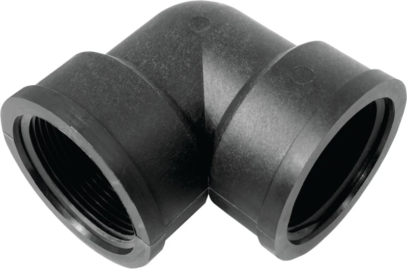 2 Inch Green Leaf Polypropylene Threaded Elbow Fitting, Model Elf 200 P, 90 Degree