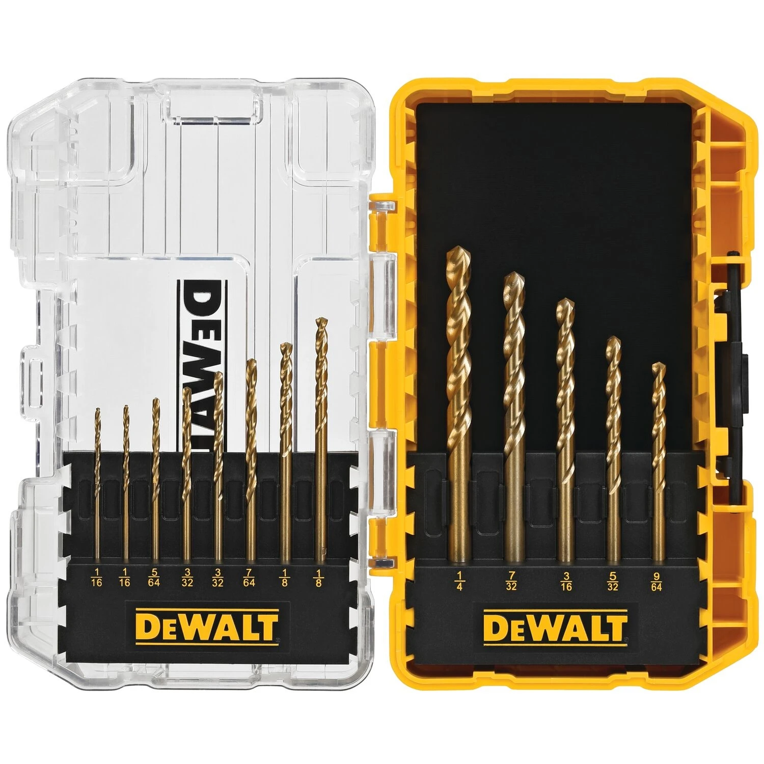 13-Pc. Titanium Split-Point Drill Bit Set