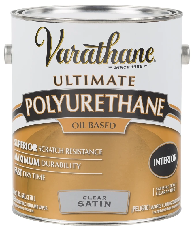 Premium Interior Polyurethane, Oil-Based, Satin, 1-Gallon