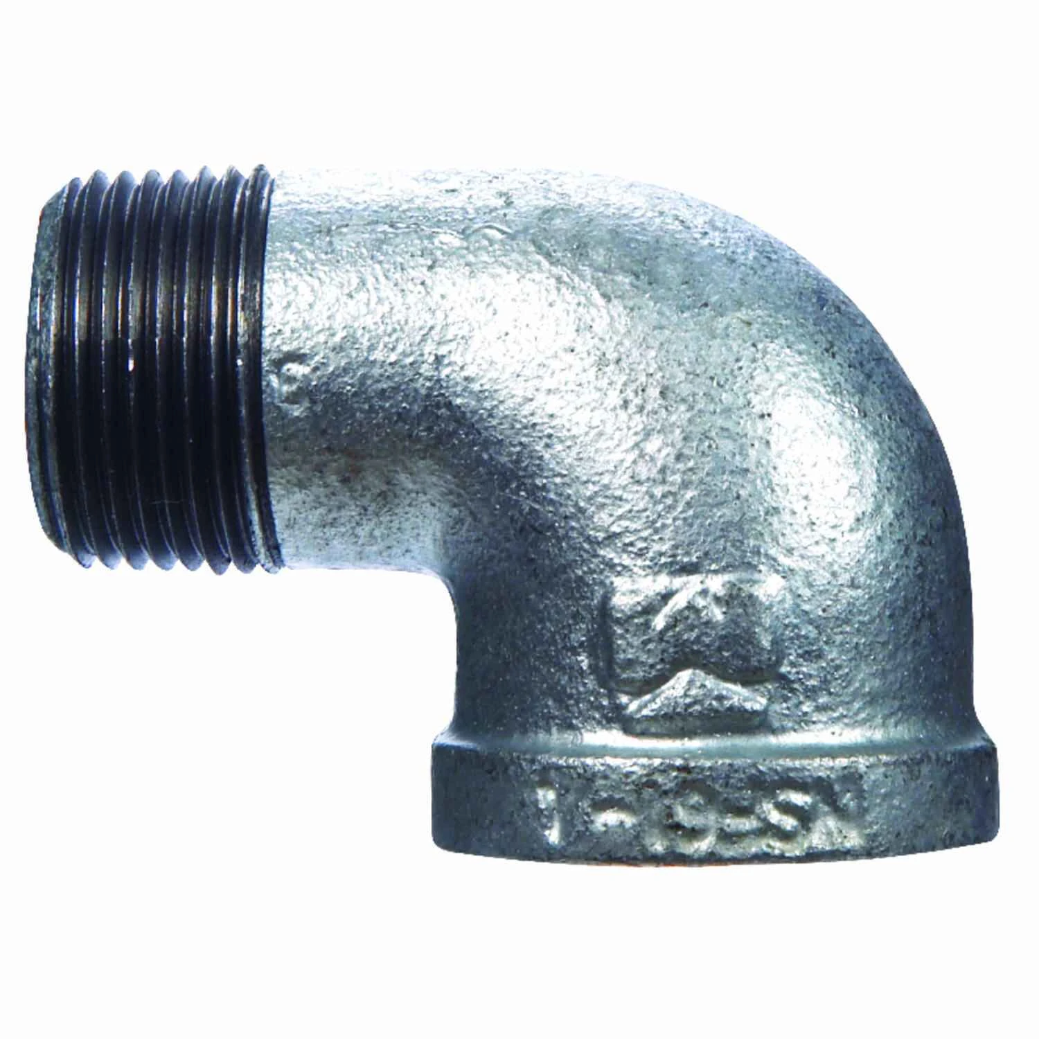 1 In. 90 Degree Street Galvanized Elbow Fitting - Malleable Iron