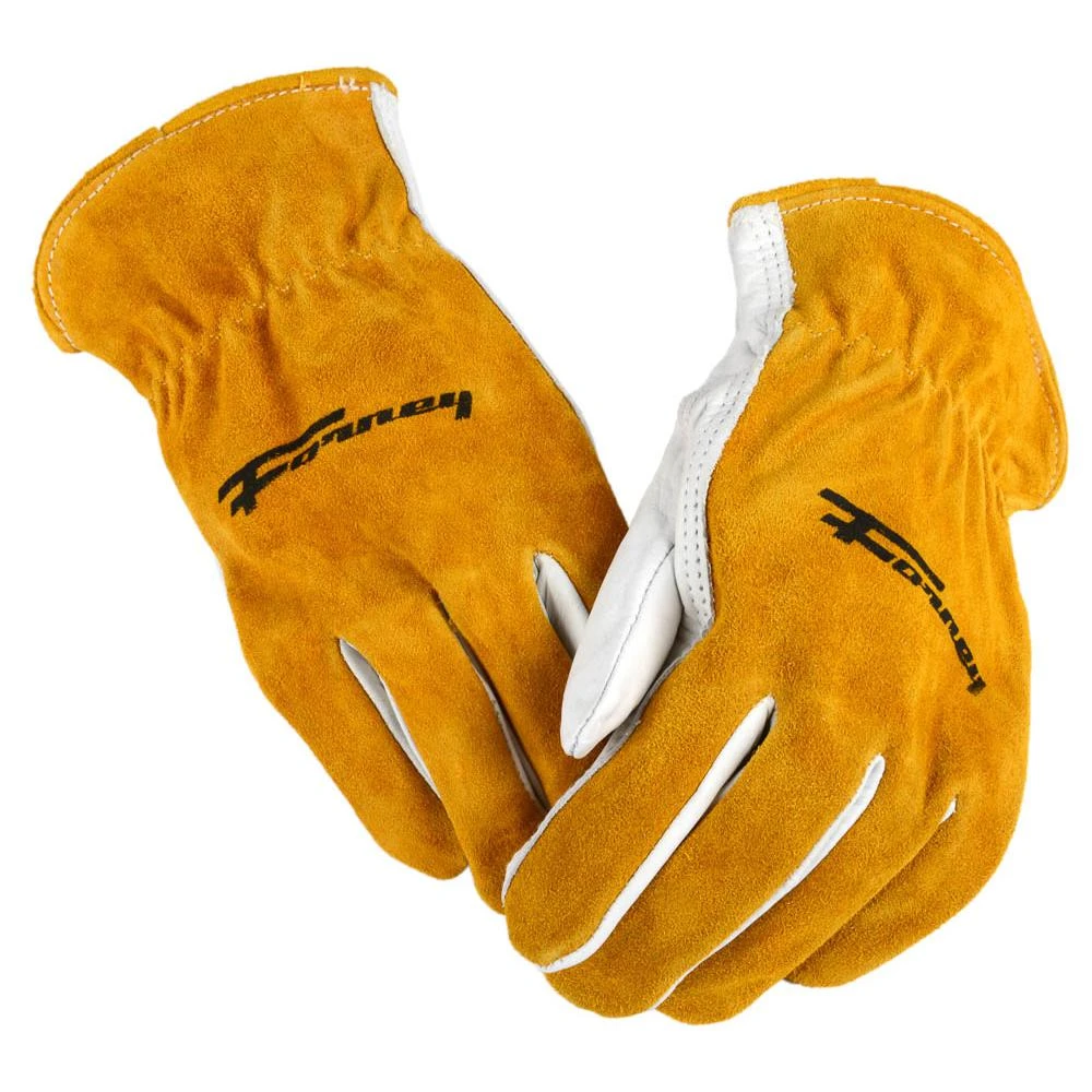 Men's Large Cowhide Split Back Leather Driver's Gloves, Model 53124