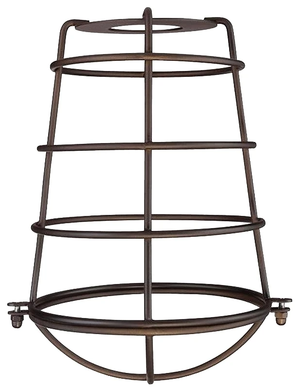 Cage Lamp Shade, Oil-Rubbed Bronze, 8-In.