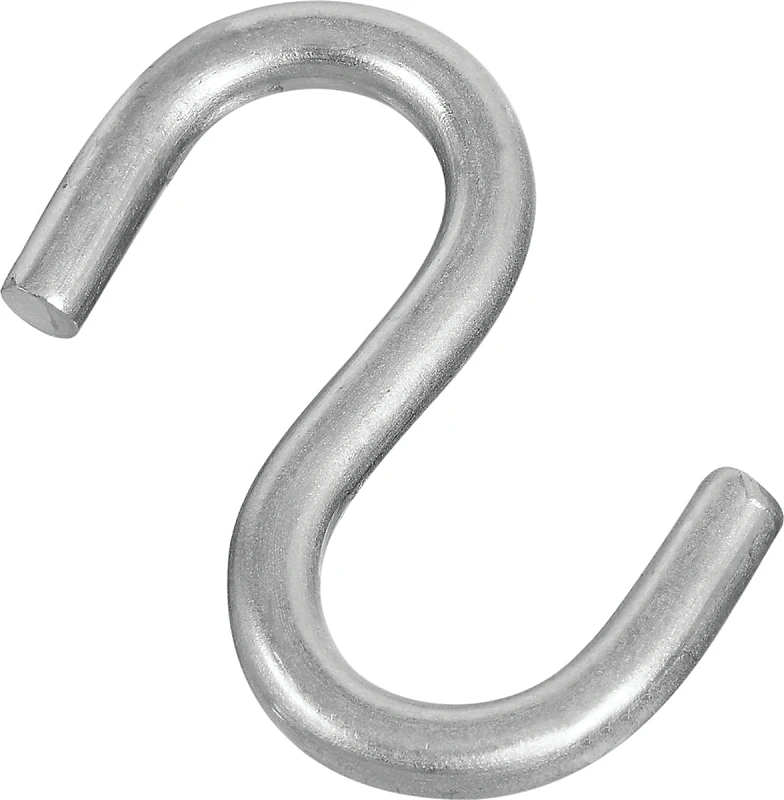 Open S Hook, Stainless Steel, 3 In.