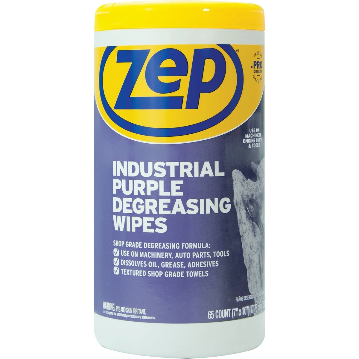 Industrial Purple Degreasing Wipes, 65-Ct.
