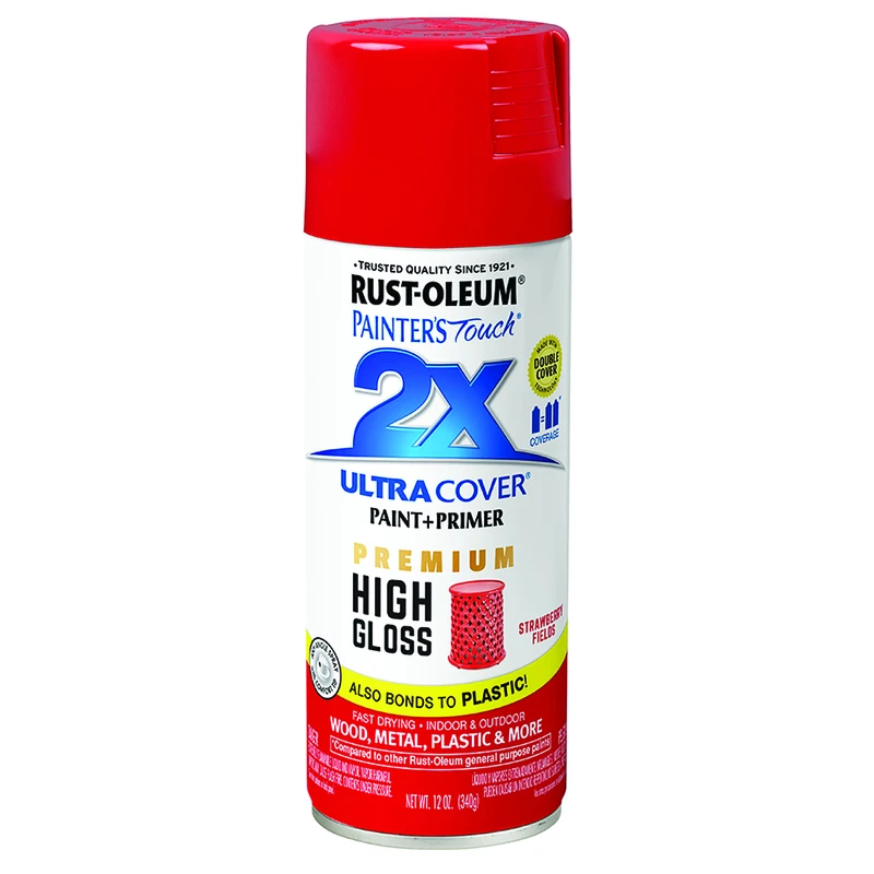 Painter's Touch 2X Premium High-Gloss Spray Paint, Strawberry Fields, 12-oz.