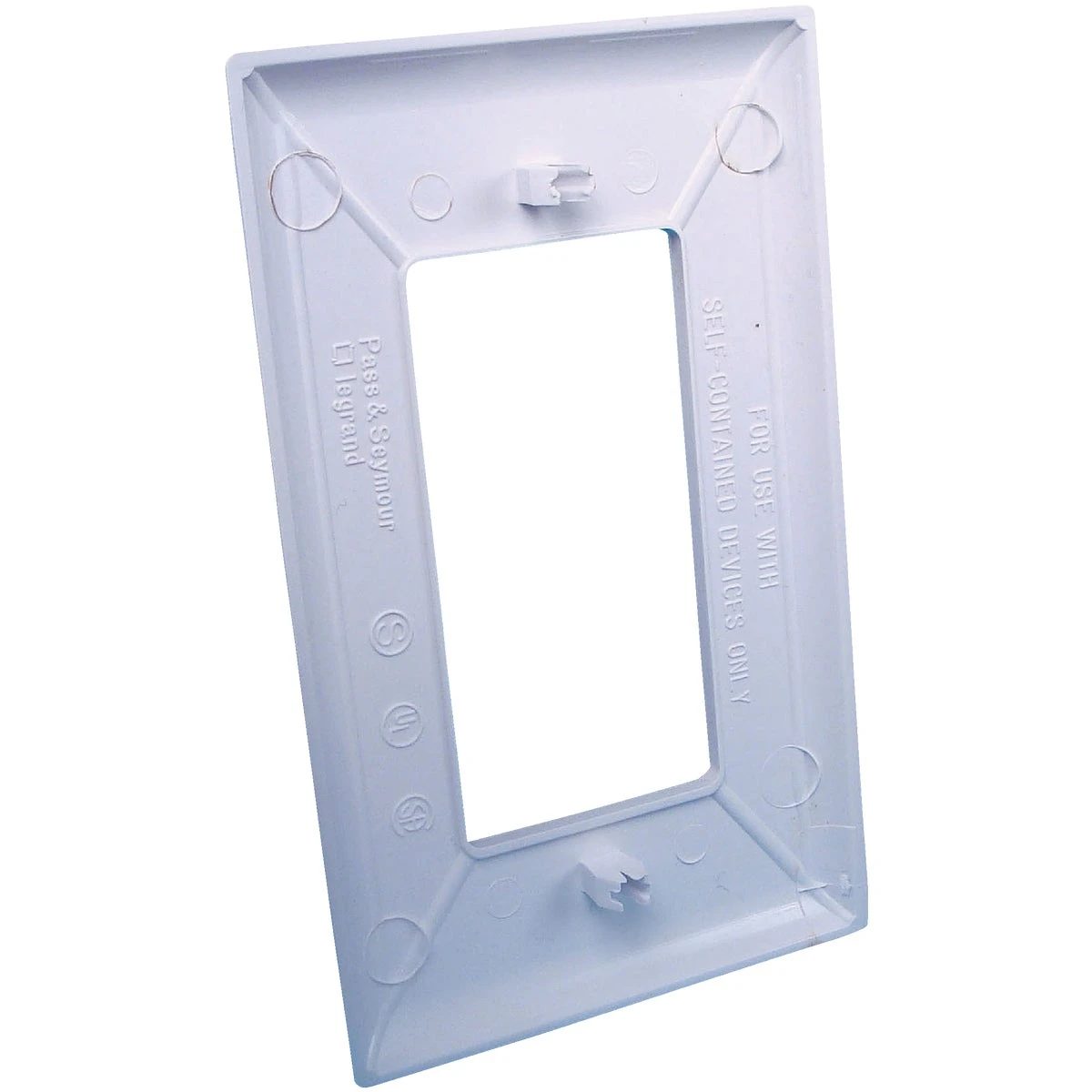 US Hardware E-122C Wallplate, Plastic, White
