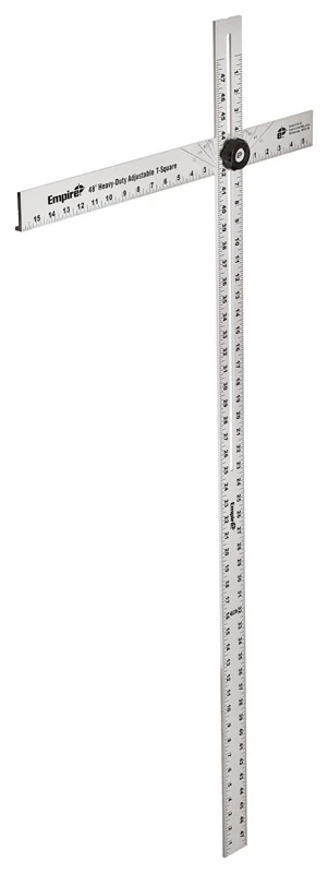48 In. Heavy-duty Adjustable Aluminum T-square With Multiple Angle Markings