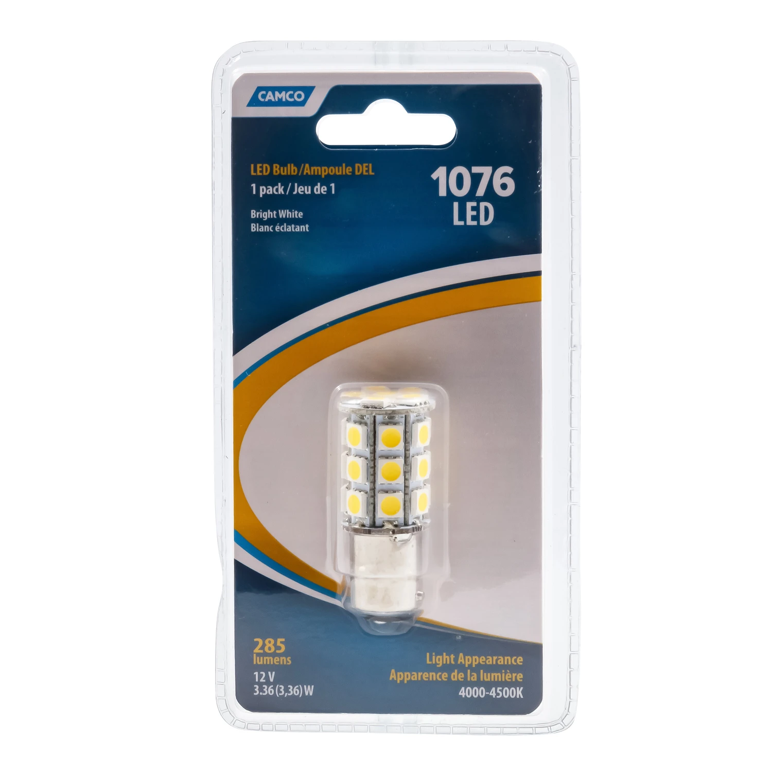 Camco Automotive Bulb 1076 Bright White 1 pk