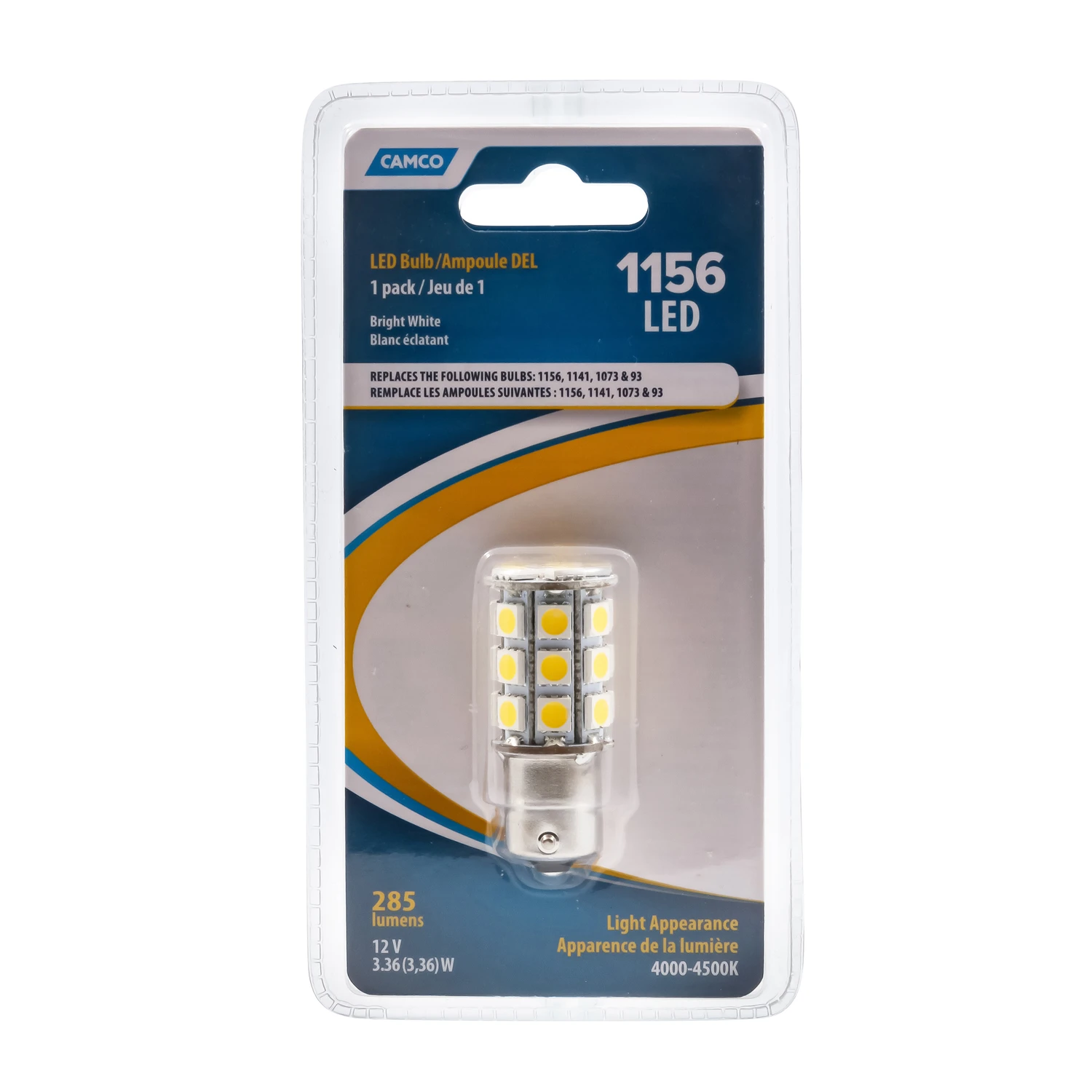 Camco Automotive Bulb 1156 Bright White 1 pk