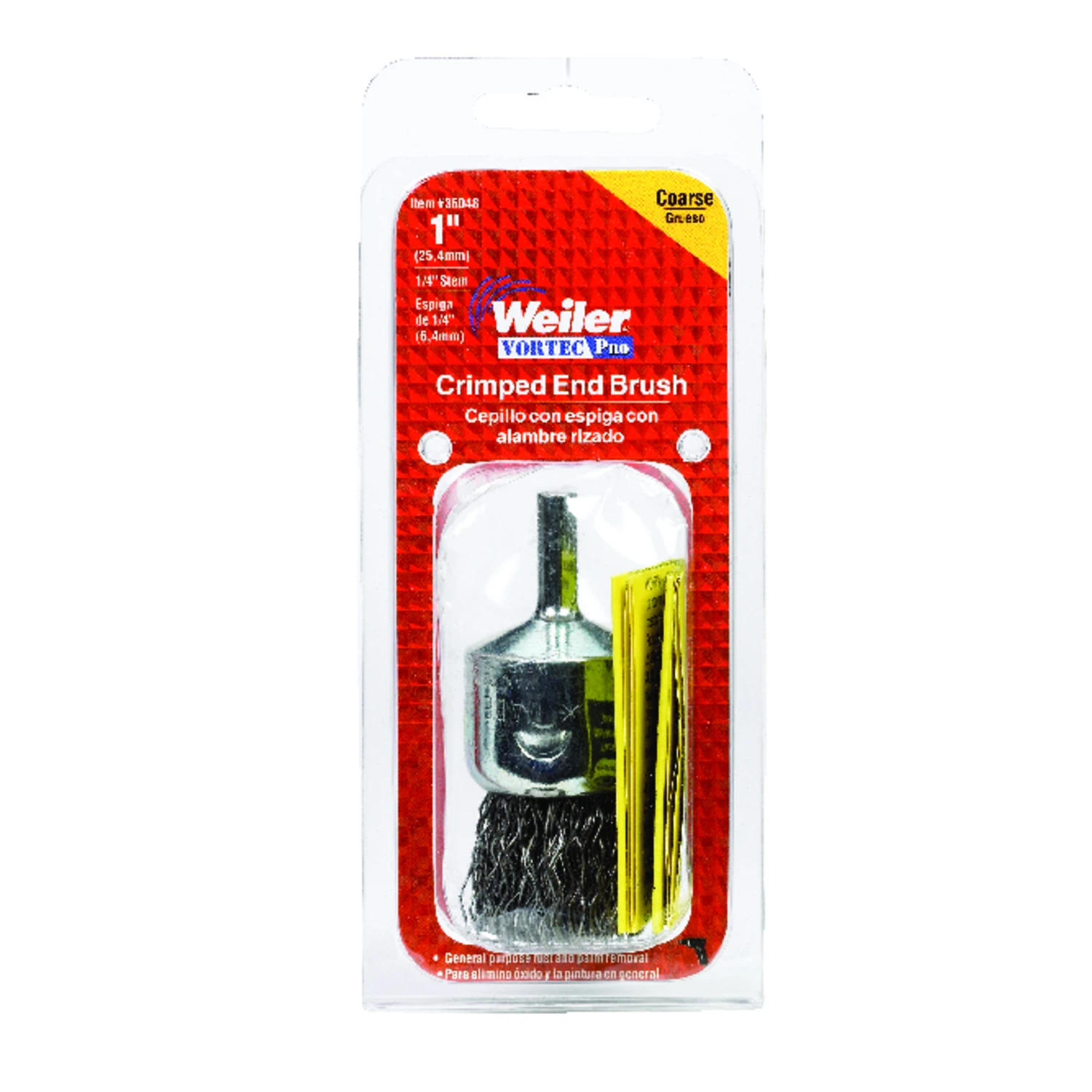 Vortec Pro 1 In. Professional Shank-mounted Wire Brush 36048