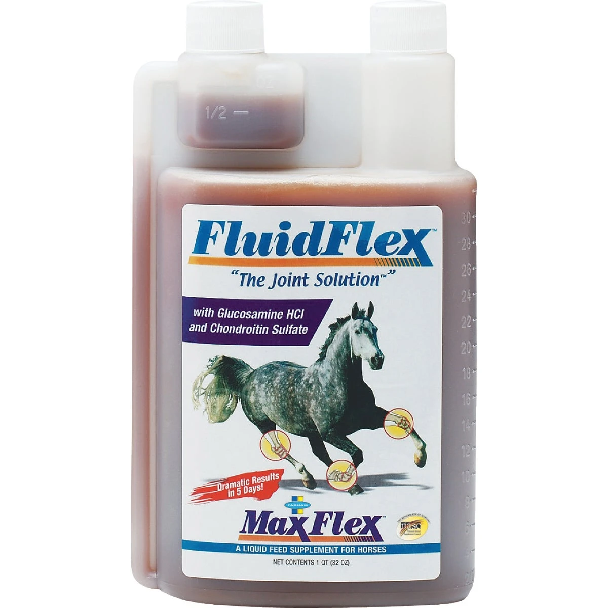 Fluidflex Glucosamine Hci & Chondroitin Sulfate Solution, 32 Oz. For Joint Health