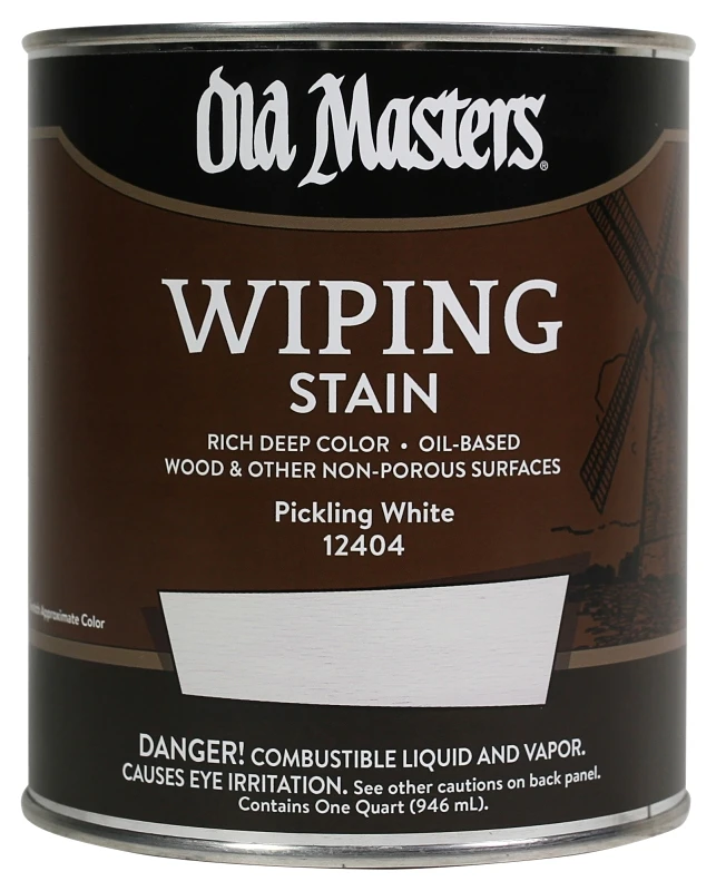 Wiping Stain, Oil-Based, Pickling White, 1-Qt.