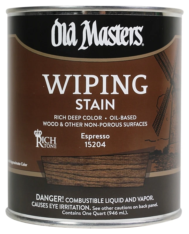 Wiping Stain, Oil-Based, Espresso, 1-Qt.