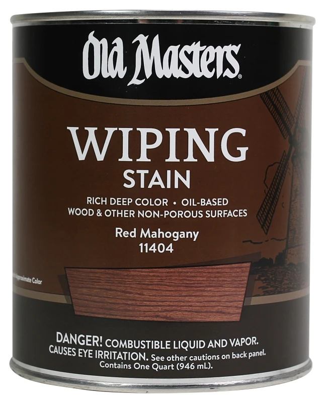 Wiping Stain, Oil-Based, Red Mahogany, 1-Qt.