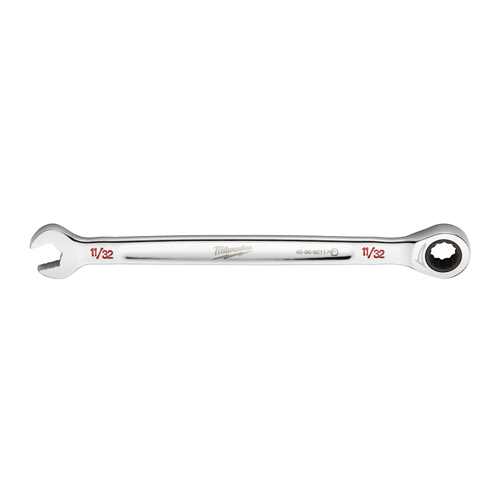11/32 In. 12-point Ratcheting Combination Wrench With Maxbite Grip