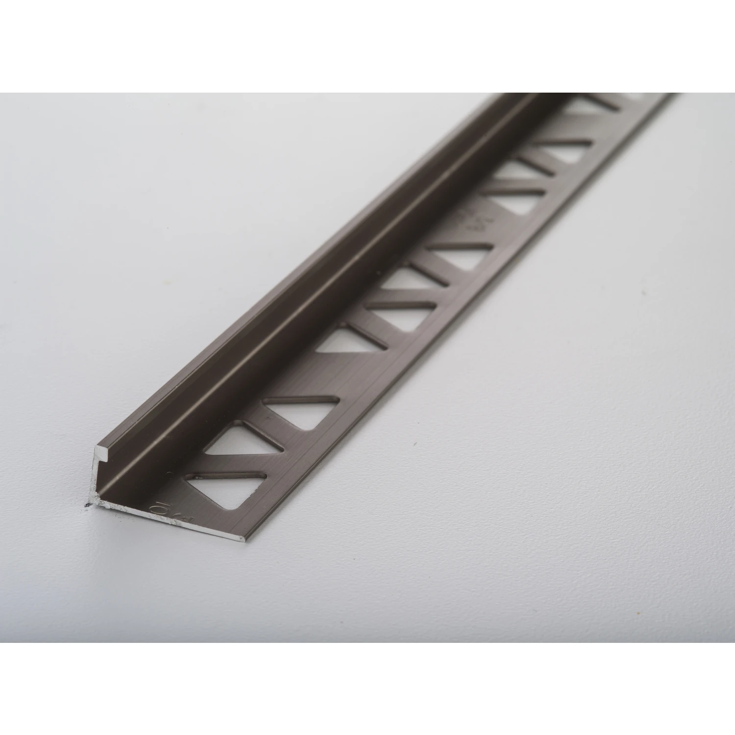 Building Products 3/8 In. X 8 Ft. Pewter Aluminum Tile Edge