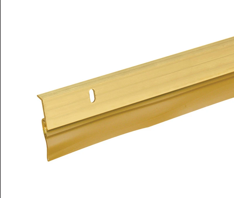 Frost King A58/36H Door Sweep, 36 in L, 1-5/8 in W, Aluminum Flange, Vinyl Insert