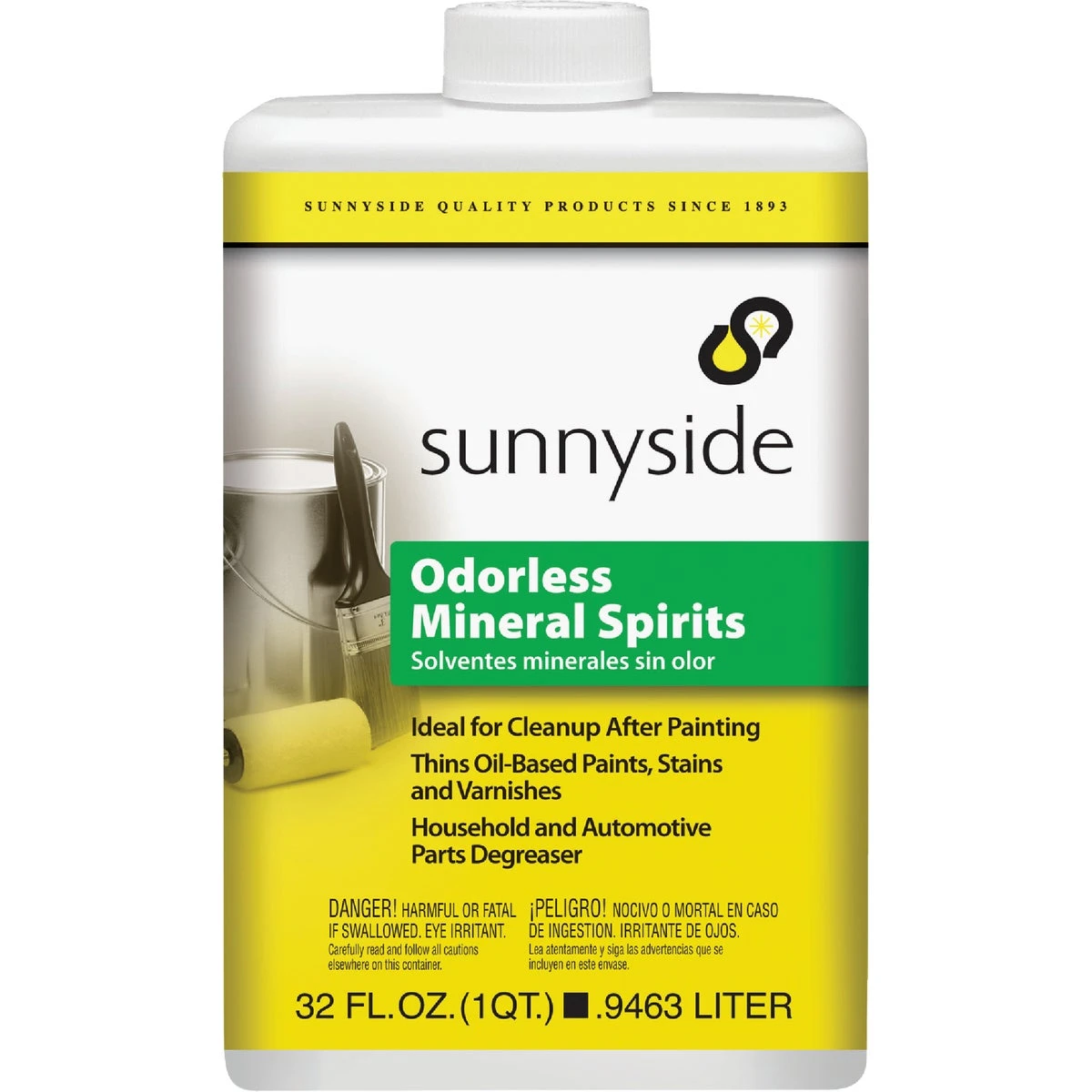 1 Quart Low Voc Odorless Mineral Spirits 30332 - Ideal For Paint Thinning & Cleaning