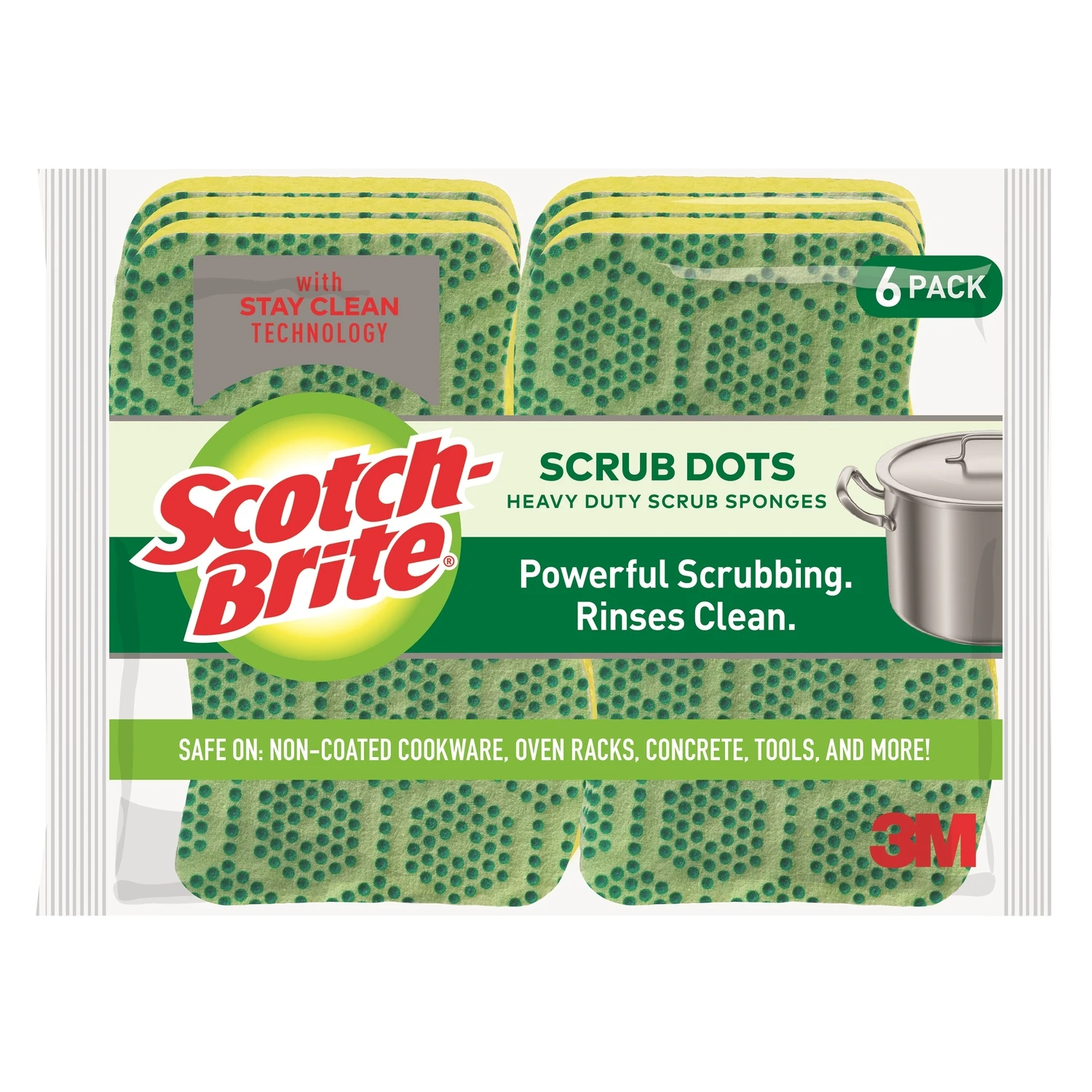 Scrub Dots Heavy Duty Scrub Sponge, 6-Pk.
