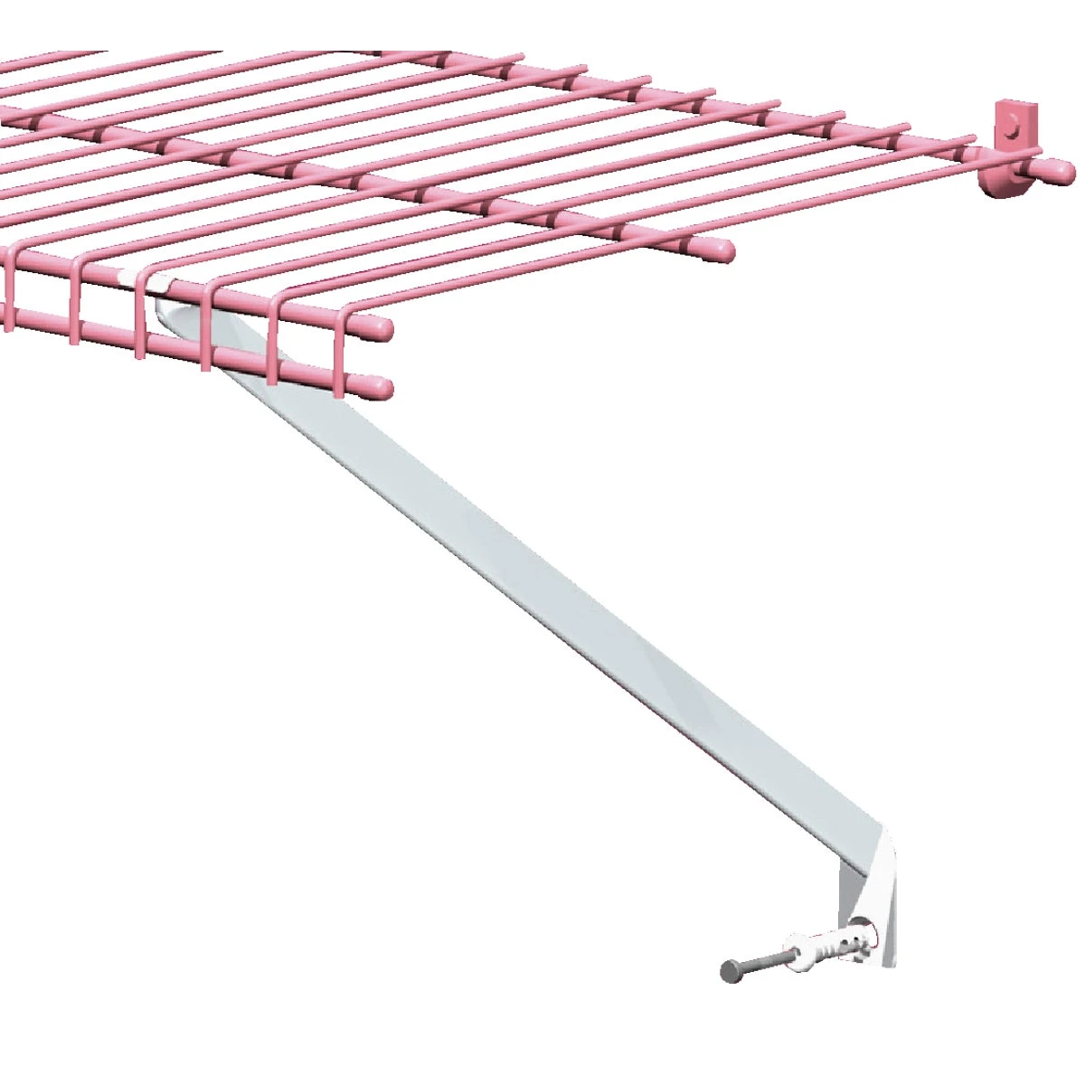 12-Pack 12-In. White Shelf Bracket