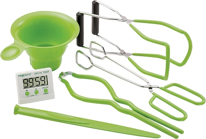 7-function Home Canning Kit With Digital Timer And Essential Tools