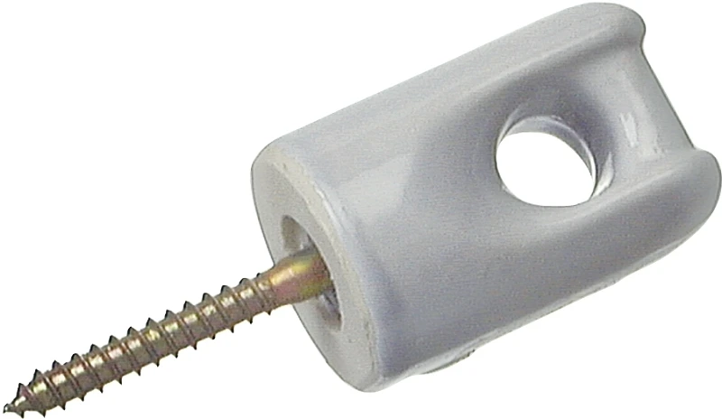 Porcelain Wire Holder, Radio/Midget Type, 1-1/2-In.