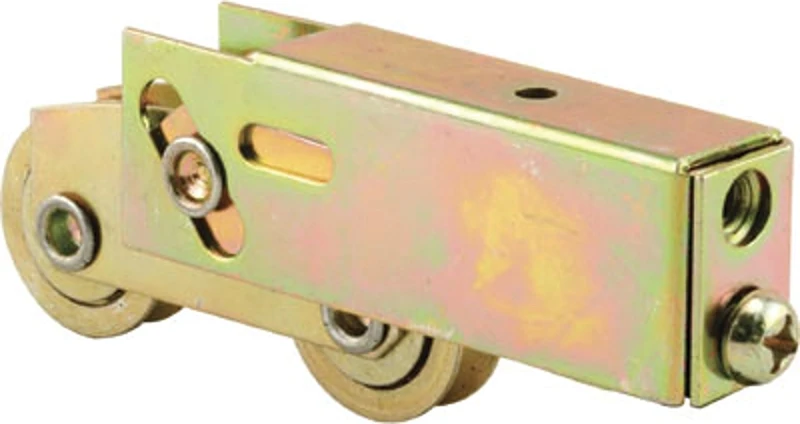 Sliding Door Roller Assembly, Concave Edge, Ball Bearings, 1-1/4 In. Tandem Wheels