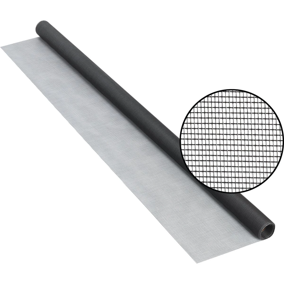 48 In. X 84 In. Charcoal Fiberglass Screen Cloth - Durable Insect Protection
