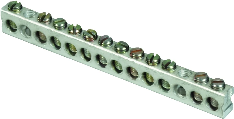 12-terminal Aluminum Ground Bar Kit For Qo & Homeline Load Centers