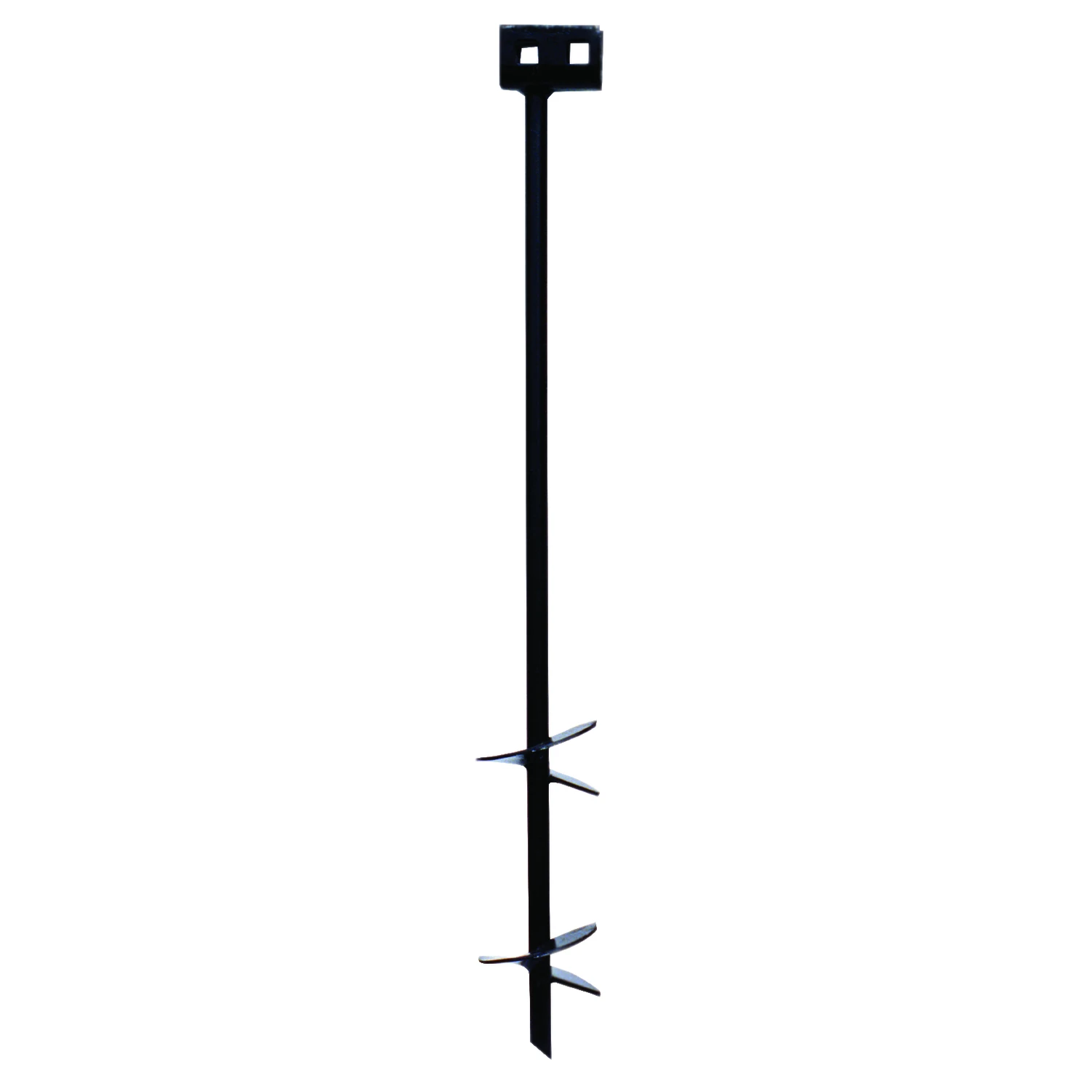 4 In. X 30 In. Black Iron Double Head Earth Anchor For Manufactured Homes