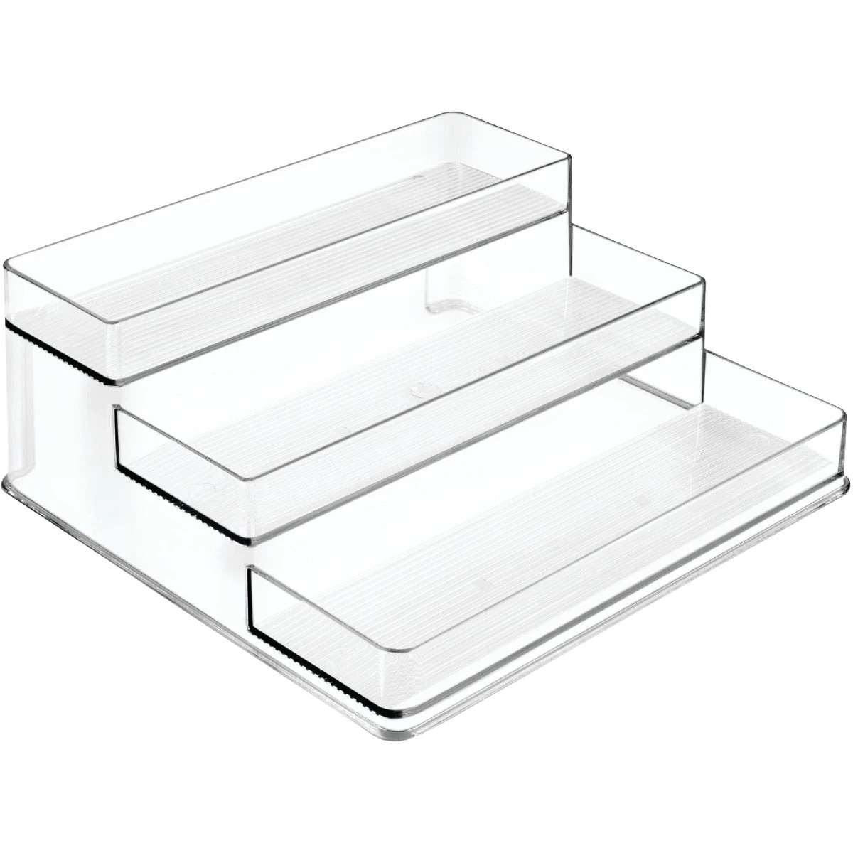 Linus 3-Tier Stadium Spice Rack, Clear Plastic