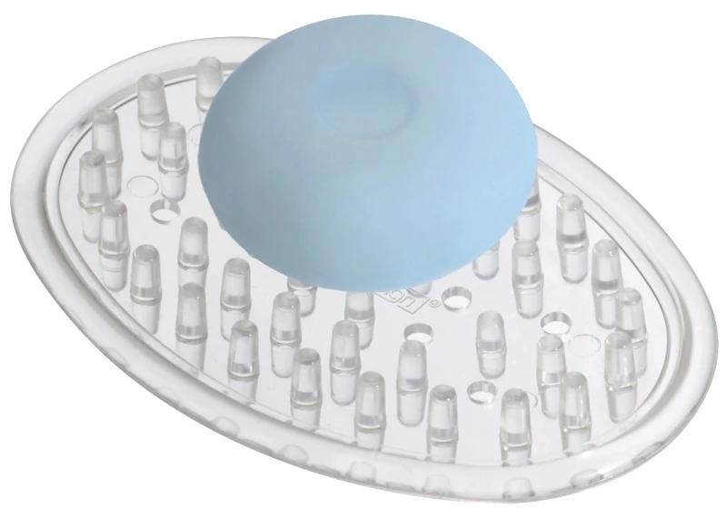 Clear Plastic Bar Soap Saver 0.8 In. H X 3 In. W X 6.35 In. L