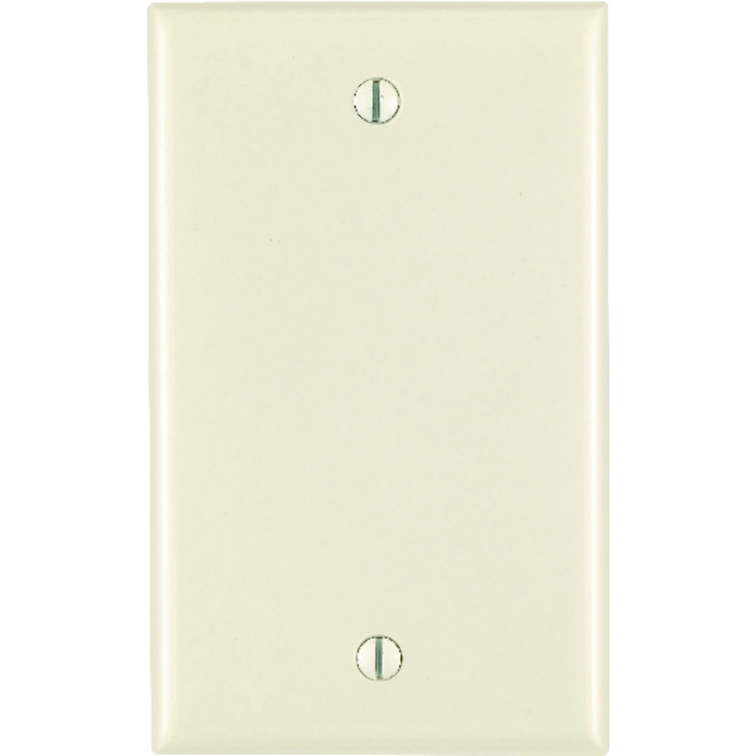 Leviton 000-78014-000 Blank Wallplate, 4-1/2 in L, 2-3/4 in W, 0.22 in Thick, 1-Gang, Thermoset, Light Almond, Smooth