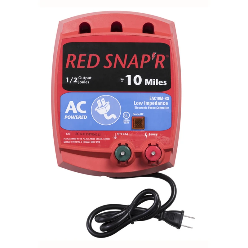 Eac10m-rs 10 Mile Low Impedance Ac Fence Energizer