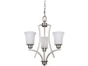Flamenco 3-bulb Nickel Chandelier Rich250a03bn
