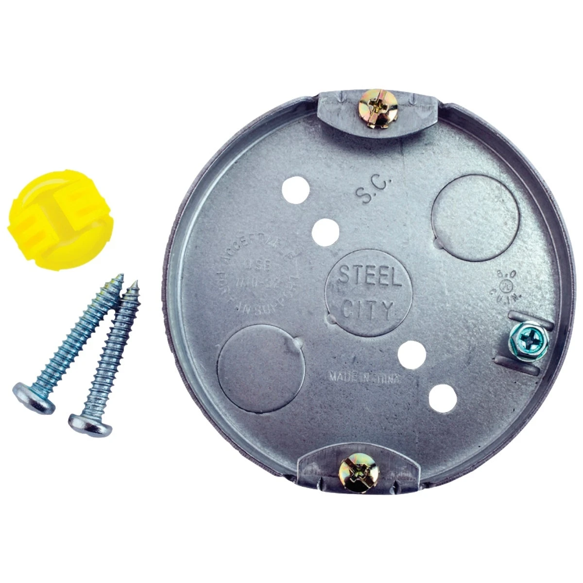 4 Inch New Construction Round Ceiling Fan Box With Romex Connector