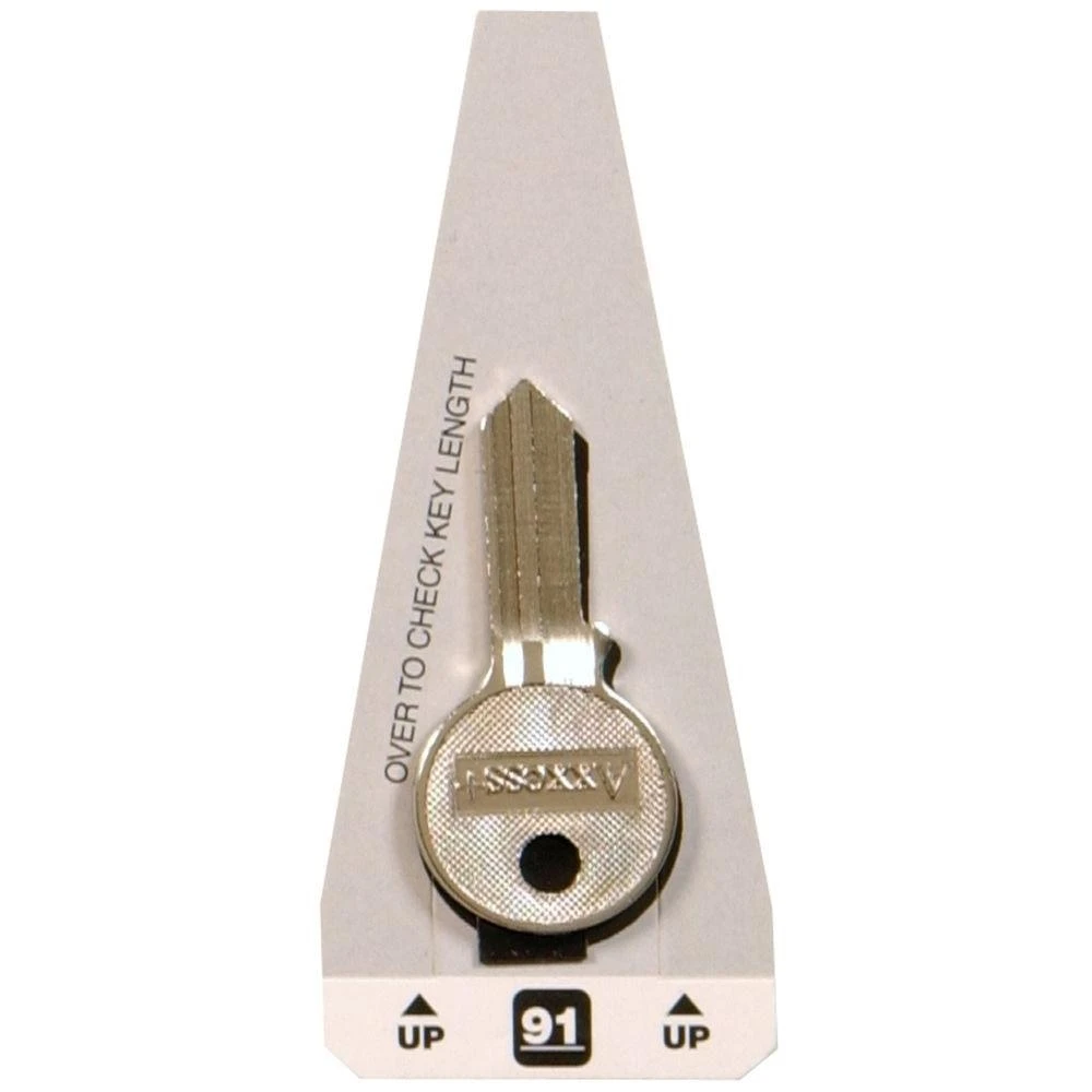 Hillman Brass Padlock Key Blank