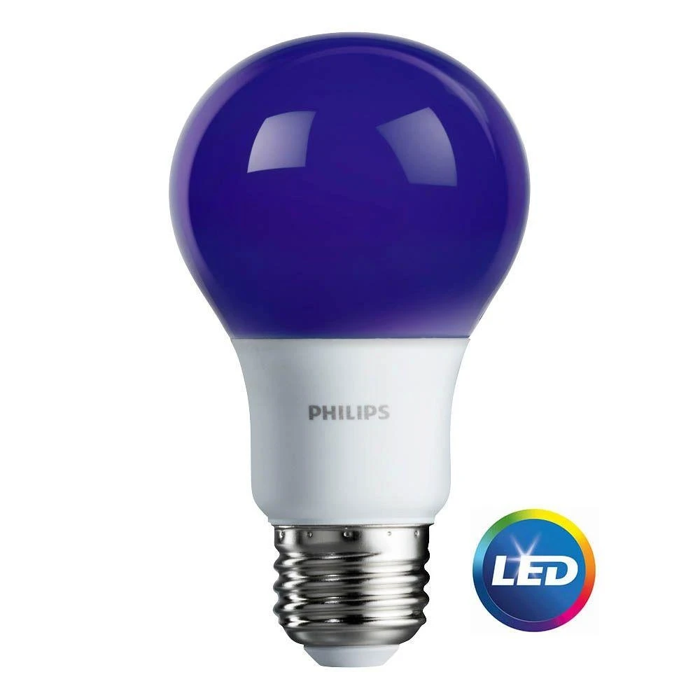 60-watt Equivalent A19 Non-dimmable Purple Led Light Bulb Model 463208