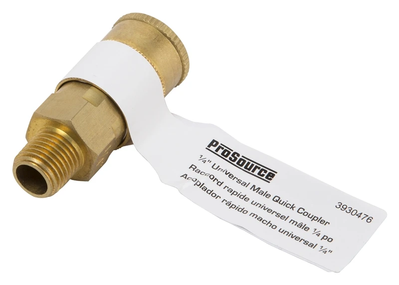 1/4 In. Brass Male Quick Coupler Ata-056, Universal For Air Tools, Pack Of 25